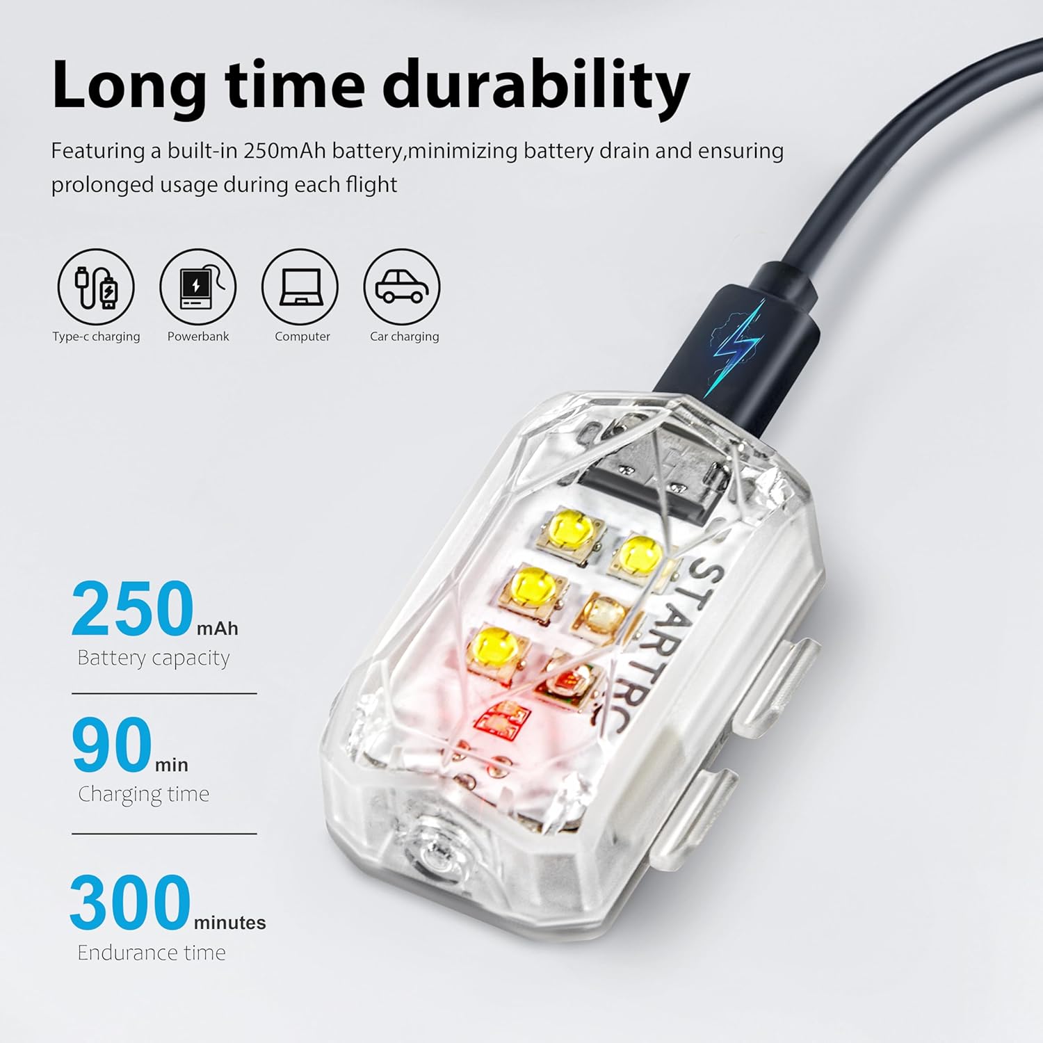 STARTRC Drone Strobe Light Ant - Drone Power Bank ulasan dan harga